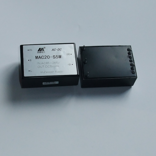 ACDC 电源模块 5V12V15V24V48V单路输出 20W  MAC20-S5W