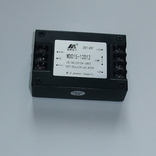 DCDC电源模块 正负5V,正负12V,正负24V 双路共地输出 MDO15-12D12