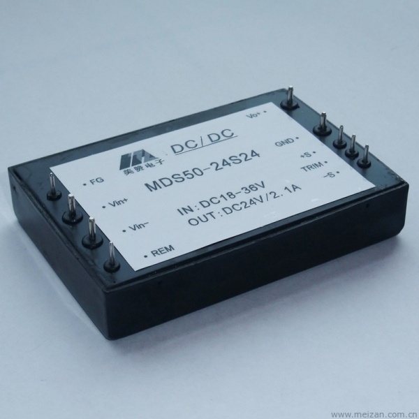 50W,24V转24V/2.08A,插针式电源,DC-DC