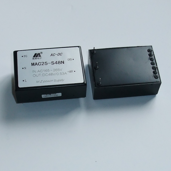 ACDC 电源模块 5V12V15V24V48V单路输出 25W MAC25-S48N