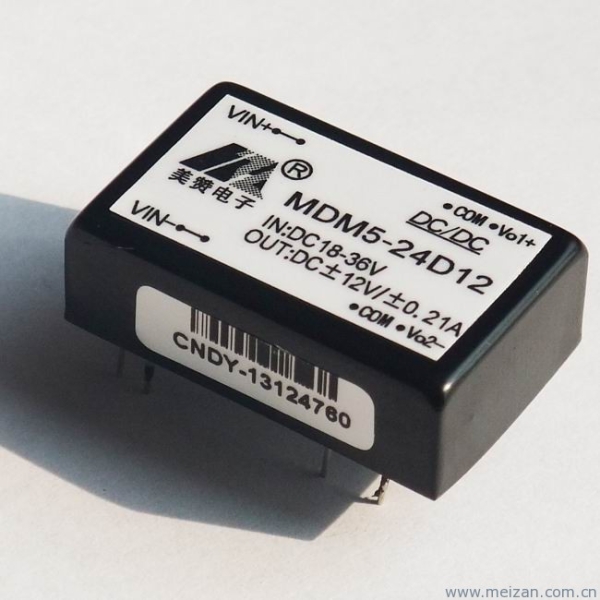 5W,24V转正负12V,DC-DC电源模块,M封装