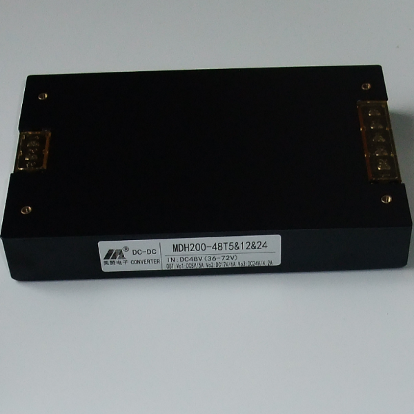 DCDC电源模块 5V12V24V三路隔离独立稳压输出 MDH200-48T5&12&24