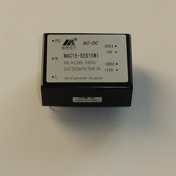 ACDC电源模块 5V12V/5V15V/5V24V/12V24V双路隔离 MAC15-S5S15WI