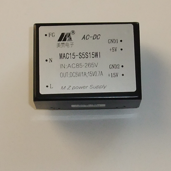 ACDC电源模块 5V12V/5V15V/5V24V/12V24V双路隔离 MAC15-S5S15WI