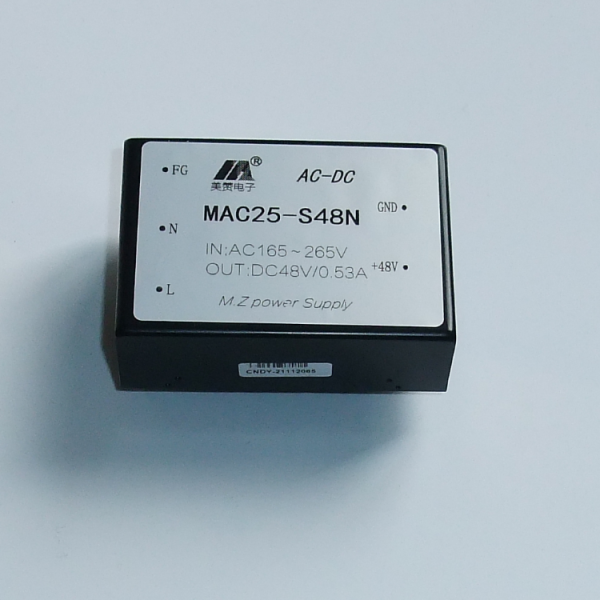 ACDC 电源模块 5V12V15V24V48V单路输出 25W MAC25-S48N