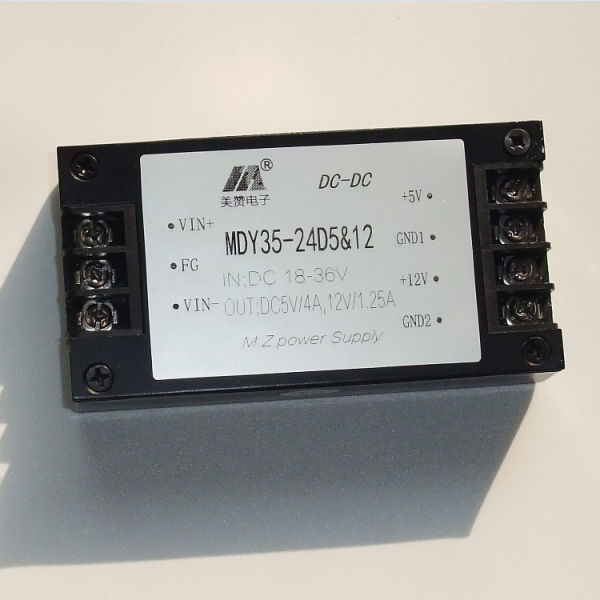 DCDC电源模块30~50W 输出5V12V,12V24V,12V48V两路隔离 MDY35-24D5&12