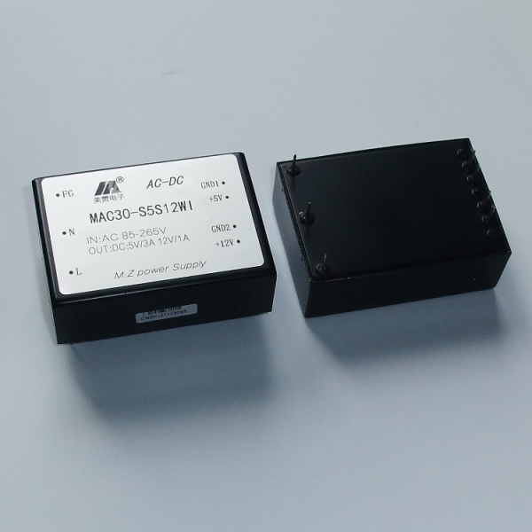 ACDC电源模块  两路隔离，双输出 插针式 30W  MAC30-S5S12WI