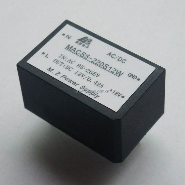 AC-DC电源模块5W,塑壳电源